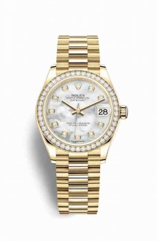 Réplique montre Rolex Datejust 31 jaune 18 ct 278288RBR m278288rbr-0006