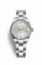 Réplique montre Rolex Datejust 28 blanc Roles 279174 m279174-0022