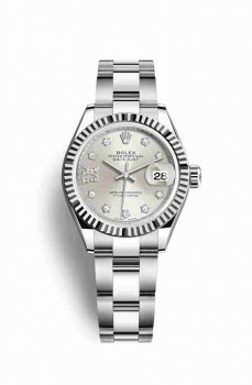 Réplique montre Rolex Datejust 28 blanc Roles 279174 m279174-0022