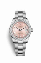 Réplique montre Rolex Datejust 31 Blanc Role blanc 178384