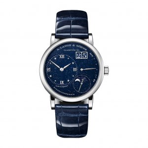 Replique A. Lange & Sohne Little Lange 1 Moon Phase Cadran bleu 182.086