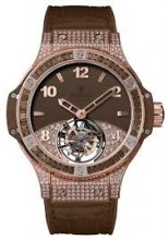 Réplique Hublot Big Bang Tutti Frutti Tourbillon Marron Pave 345.PC.5490.LR.0916
