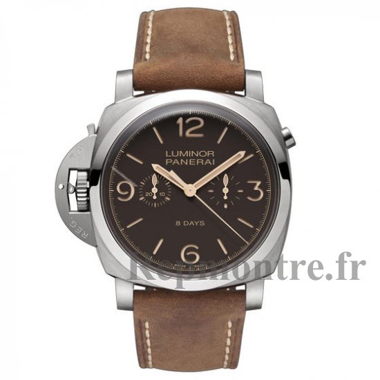 Réplique Panerai Luminor 1950 Chrono Monopulsante Left-Handed 8 Days Titanio 47mm PAM00579 - Cliquez sur l'image pour la fermer