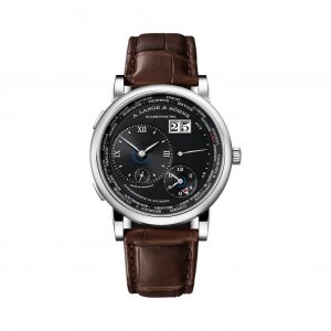 Replique Montre A. Lange & Sohne LANGE 1 FUSEAU HORAIRE en Blanc 18 carats Or 136.029