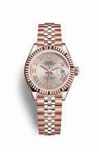 Réplique montre Rolex Datejust 28 Everose 279175 m279175-0012