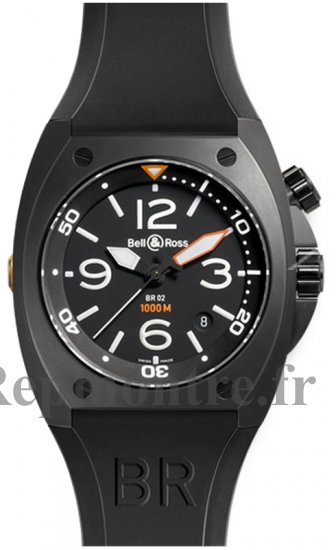 Réplique Bell & Ross Marine Automatique Montre Homme BR 02-92 Carbon - Cliquez sur l'image pour la fermer