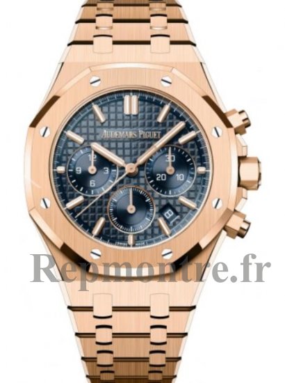 Copie de Audemars Piguet Royal Oak Chronographe Automatique Ou Rose 38mm Cadran Bleue 26715OR.OO.1356OR.01 - Cliquez sur l'image pour la fermer