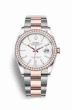 Réplique montre Rolex Datejust 36 Everose Roles 18 ct Everose 126281RBR m126281rbr-0006