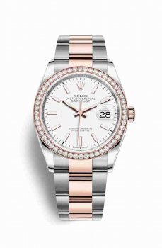 Réplique montre Rolex Datejust 36 Everose Roles 18 ct Everose 126281RBR m126281rbr-0006