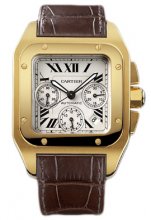 Réplique Cartier Santos 100 Chronographe Automatique Jaune Or W20096Y1