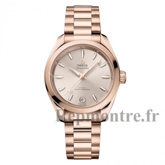 Omega Seamaster Aqua Terra Shades 34 mm Replique montre femme Ivoire O22050342009001 - Cliquez sur l'image pour la fermer