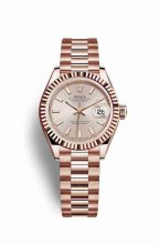Réplique montre Rolex Datejust 28 Everose 279175 m279175-0001
