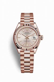 Réplique montre Rolex Datejust 28 Everose 279175 m279175-0001