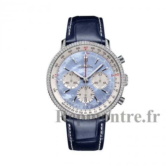 Breitling Navitimer B01 Chronographe 41 mm Replique montre homme Bleu AB01396A1C1P1 - Cliquez sur l'image pour la fermer