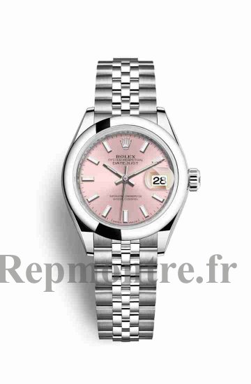 Réplique montre Rolex Datejust 28 279160 cadran rose m279160-0001 - Cliquez sur l'image pour la fermer
