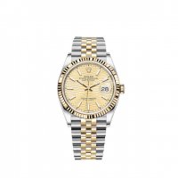 Replique Rolex Datejust 36 Rolesor combination of Oystersteel and 18 ct yellow gold M126233-0039