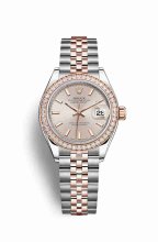 Réplique montre Rolex Datejust 28 Everose Roles 18 ct Everose 279381RBR m279381rbr-0001