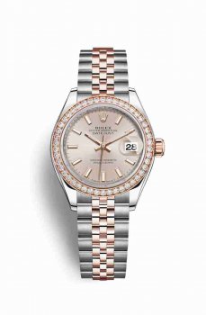 Réplique montre Rolex Datejust 28 Everose Roles 18 ct Everose 279381RBR m279381rbr-0001