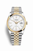 Réplique montre Rolex Datejust 36 Jaune Roles jaune 18 ct 126203 m126203-0019