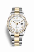 Réplique montre Rolex Datejust 36 Jaune Roles jaune 18 ct 126283RBR UB2030121B1A1