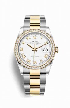 Réplique montre Rolex Datejust 36 Jaune Roles jaune 18 ct 126283RBR UB2030121B1A1