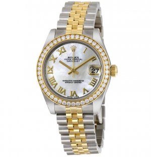 Réplique Rolex Datejust Mere de perle Cadran Automatique Inoxydable Acier et 18kt Or RLX178383MRJ