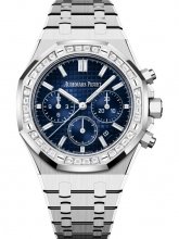 Audemars Piguet Royal Oak 26715BC.ZZ.1356BC.01 Chronographe 38 Or Blanc Diamant Fume Bleu