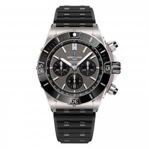 Breitling Super Chronomat B01 44mm Replique montre pour homme Caoutchouc gris EB0136251M1S1