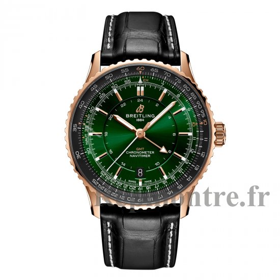 Breitling Navitimer Automatique GMT 41mm Montre Copie Homme Vert R32310251L1P1 - Cliquez sur l'image pour la fermer