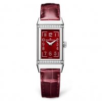 Replique Montre Jaeger-LeCoultre Reverso One Acier inoxydable Diamants Rouge Dial 3288560