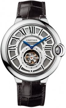 Cartier Ballon Bleu Flying Tourbillon XL 18kt Or blanc Montre Réplique hommes W6920021