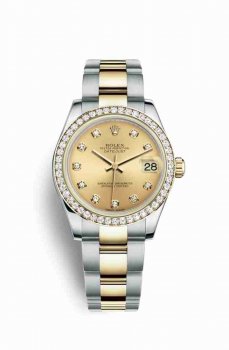 Réplique montre Rolex Datejust 31 Jaune Roles jaune 18 ct 178383 m178383-0013