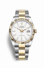 Réplique montre Rolex Datejust 36 Jaune Roles jaune 18 ct 126233 m126233-0020