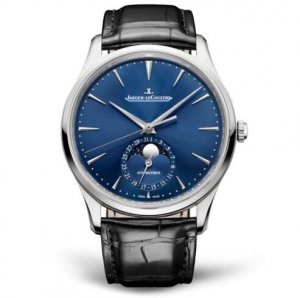 Replique Jaeger-LeCoultre Master Ultra Thin Moon Acier inoxydable Bleue Cadran 1368480