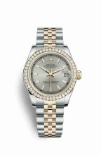 Réplique montre Rolex Datejust 31 Jaune Roles jaune 18 ct 178383 m178383-0029