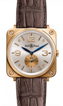 Réplique Bell & Ross BR-S Or BR-S Or rose argent Dial Montre