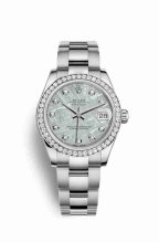 Réplique montre Rolex Datejust 31 Blanc Roles blanc 178384 m178384-0065