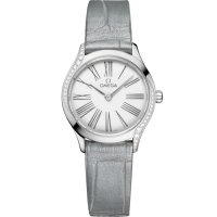 Omega Mini Tresor 428.18.26.60.04.001 Quartz 26 Acier Inoxydable Diamant Blanc email