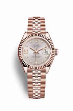 Réplique montre Rolex Datejust 28 Everose 279175 m279175-0006