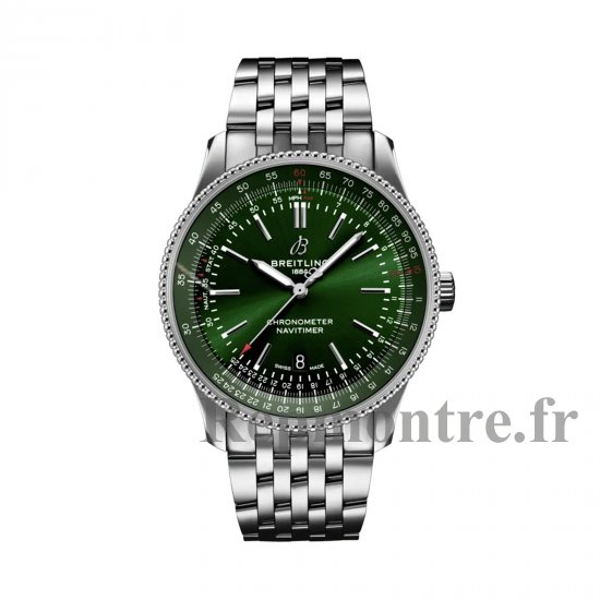Breitling Navitimer 41 mm Copie montre homme Vert A17326361L1A1 - Cliquez sur l'image pour la fermer
