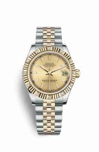 Réplique montre Rolex Datejust 31 Jaune Roles jaune 18 ct 178313 m178313-0006