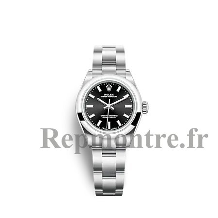 Réplique montre Rolex Oyster Perpetual 28 cadran noir brillant m276200-0002 - Cliquez sur l'image pour la fermer