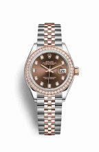 Réplique montre Rolex Datejust 28 Everose Roles 18 ct Everose 279381RBR m279381rbr-0011