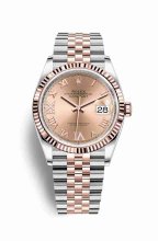 Réplique montre Rolex Datejust 36 Everose Roles 18 ct Everose 126231 m126231-0027