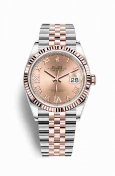 Réplique montre Rolex Datejust 36 Everose Roles 18 ct Everose 126231 m126231-0027
