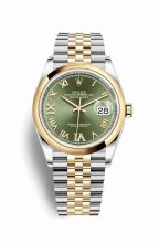 Réplique montre Rolex Datejust 36 Jaune Roles jaune 126203 m126203-0025