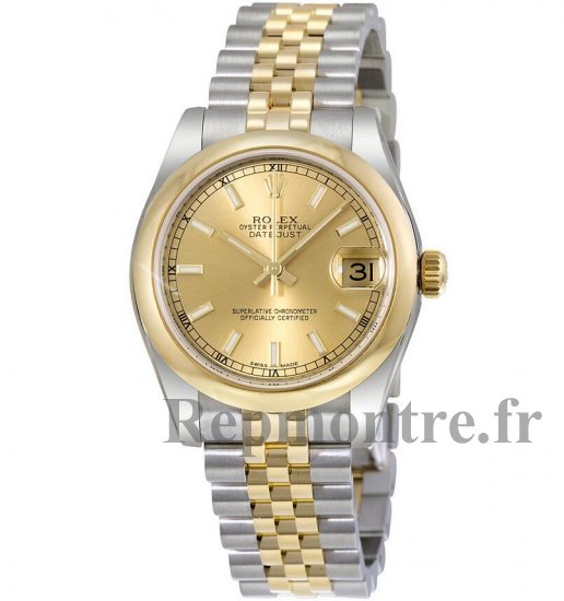 Réplique Rolex Datejust Champagne Cadran Automatique Inoxydable Acier et 18kt Or 178243CSJ - Cliquez sur l'image pour la fermer