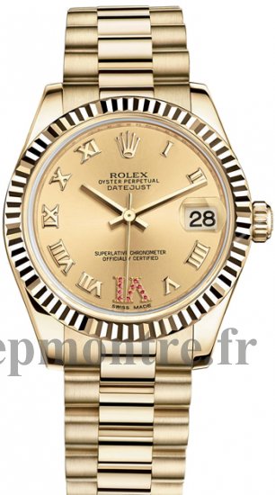 Réplique Rolex Datejust 31mm 18 ct jaune Or Oyster 178278 - Cliquez sur l'image pour la fermer