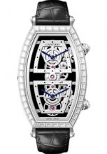 Replique Cartier Tonneau Skeleton Xl Platinum Diamond HPI01291