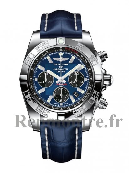 AAA Réplique Montre Breitling Chronomat 44 Inoxydable Acier / Noireye Bleu / Croco / Pin (AB011012/C789/731P/A20BA.1) - Cliquez sur l'image pour la fermer